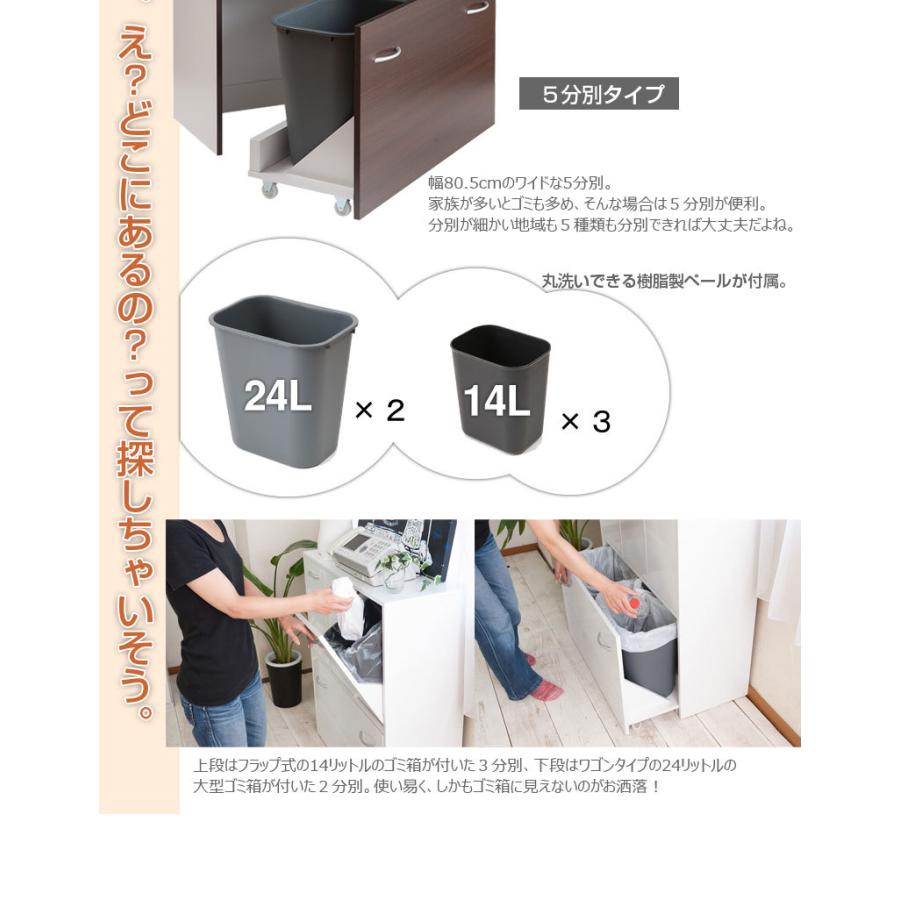 送料無料(一部地域を除く)0033fy 5分別 ダストボックス 80.5幅 送料無料(一部地域を除く)0033fy 5分別 ダストボックス 80.5幅