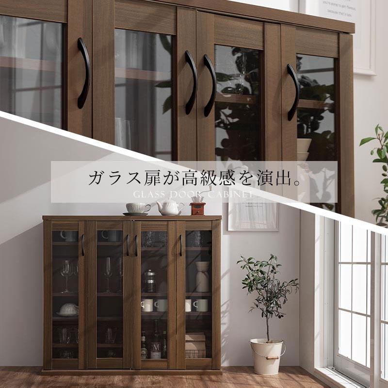ぼん家具 本棚 収納棚 コミックラック 扉付き cdラック dvdラック 大