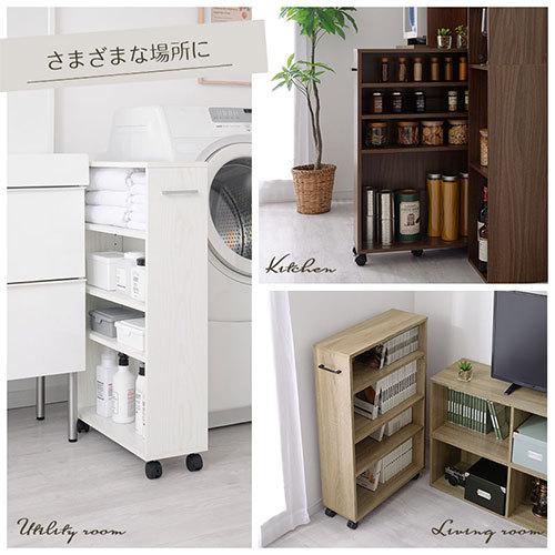 ぼん家具 【完成品】 本棚 キャスター付き コミックラック 薄型 ぼん家具 【完成品】 本棚 キャスター付き コミックラック 薄型