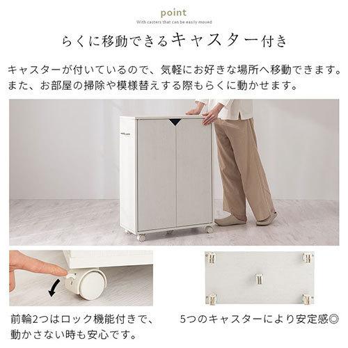 ぼん家具 【完成品設置付き】本棚 カラーボックス 収納棚 扉付き