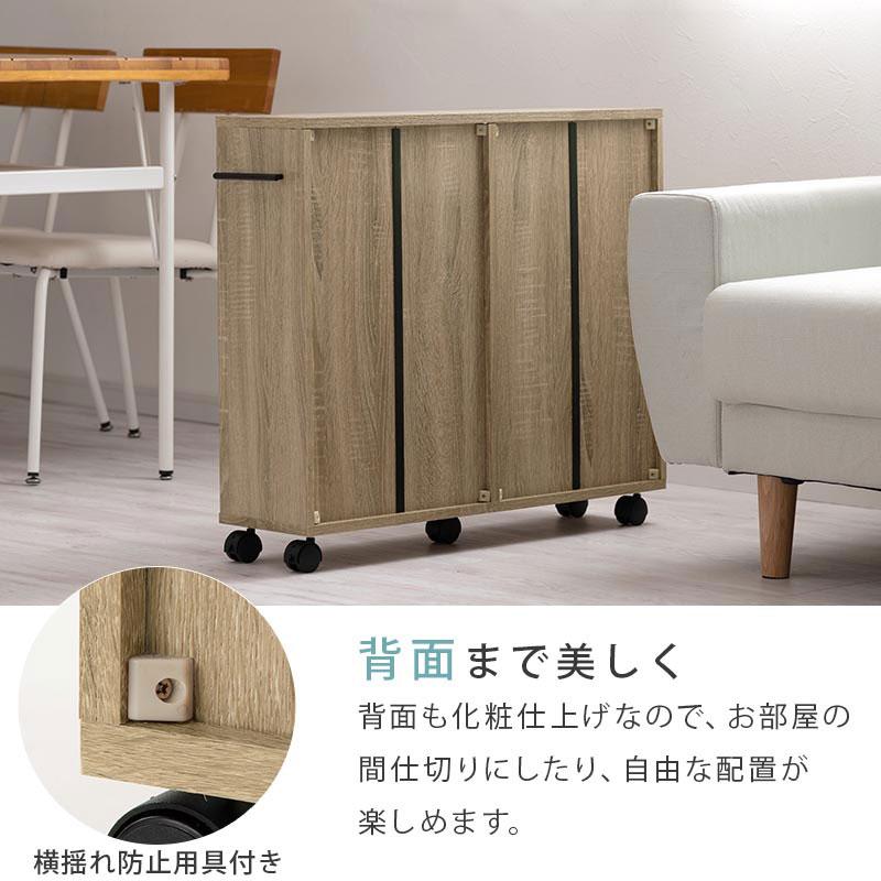 【完成品】本棚 チェスト 押入れ収納 おしゃれ キャスター カラーボックス 収納ワゴン 隙間収納 幅20 棚 大容量 コミックラック スリム 漫画 収納 木製_22