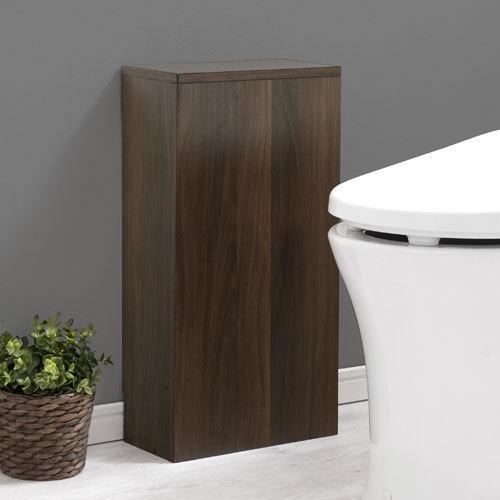 ぼん家具 【完成品】 トイレ収納 スリム ラック 木製 隠す収納