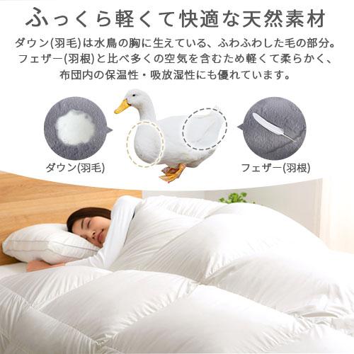 ぼん家具 羽毛布団 洗える 掛布団 掛け布団 セミダブル 冬 あったか 防