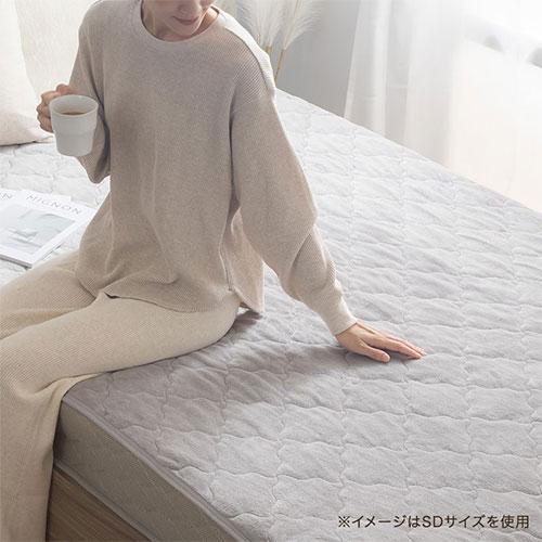 ぼん家具 敷きパッド ダブル 140×200 ベッドパッド 敷き毛布 冬