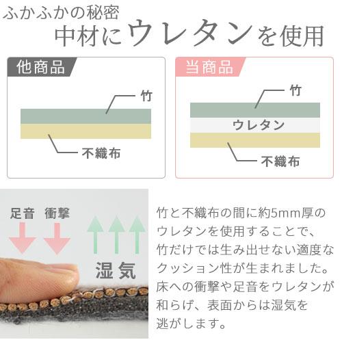 ぼん家具 竹ラグ 竹カーペット バンブーラグ おしゃれ ラグ カーペット 