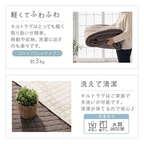 FRUTO ラグ カーペット ラグマット 洗える 夏用ラグ おしゃれ 3畳 