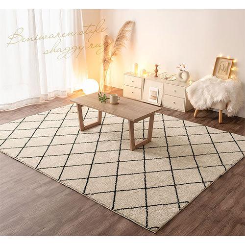 ぼん家具 ラグ ラグマット カーペット ベニワレン モロッカン柄 ぼん家具 ラグ ラグマット カーペット ベニワレン モロッカン柄