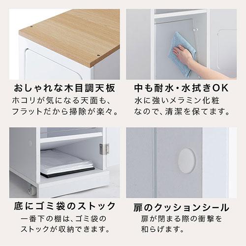 ぼん家具 【完成品】 ゴミ箱 ダストボックス 分別 キッチン 45リットル