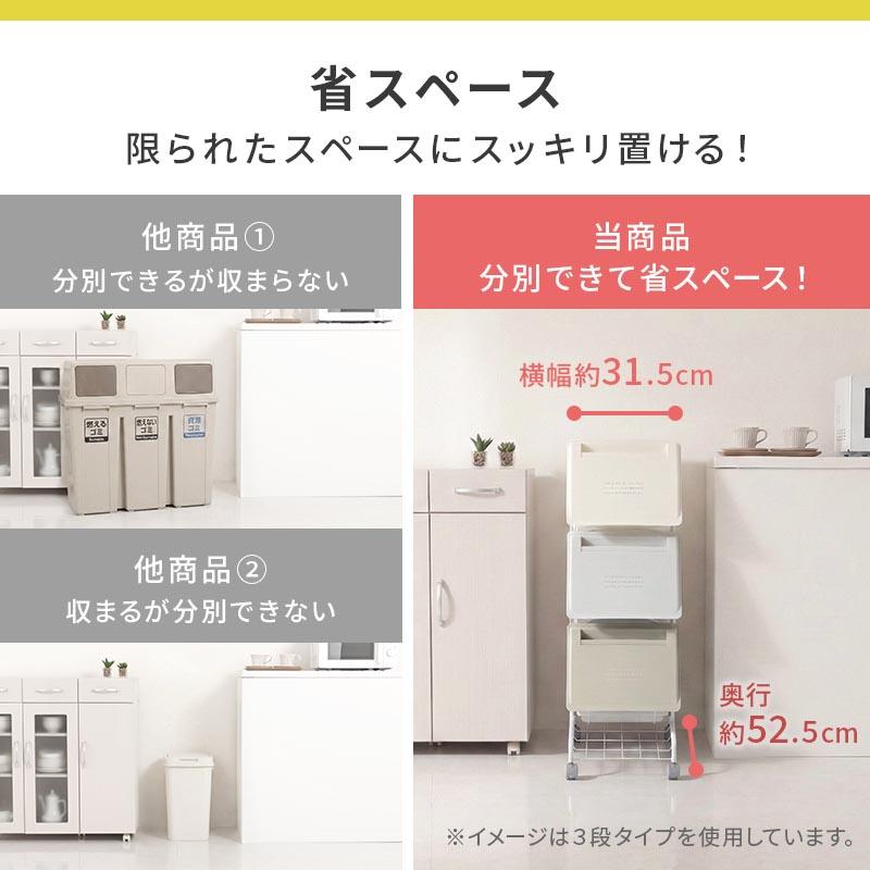 ぼん家具 ゴミ箱 キッチン用ゴミ箱 分別 ダストボックス おしゃれ