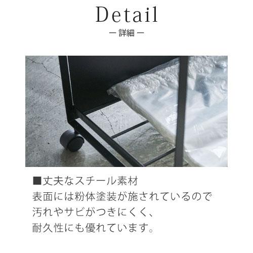 Tower 山崎実業 3分別 黒ごみ箱 キャスター付 お取り寄せ】山崎実業 tower 目隠し分別ダストワゴン45L 3分別