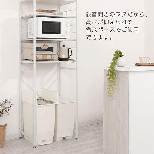 ぼん家具 ゴミ箱 45リットル 45L ごみ箱 ダストボックス 2個セット