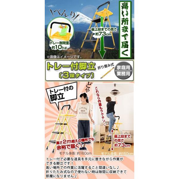 脚立 折りたたみ 3段 ステップ 踏み台 はしご 梯子 コンパクト 収納 家具 おしゃれ 北欧風 屋外 ガーデン アウトドア ゲキカグ Paypayモール店 通販 Paypayモール