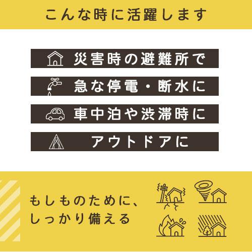 防災セット 災害セット 避難所用 1人用 非常用持ち出し袋 災害用バッグ 16点 防災グッズ 懐中電灯 携帯用トイレ 凝固剤 アルミシート 防寒具 軽い｜kaguya｜15