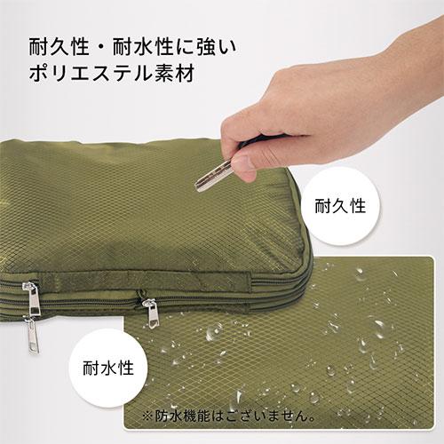 トラベルポーチ 旅行用ポーチ 圧縮 3点セット 圧縮袋 旅行用 衣類仕分け スーツケース キャリーバッグ パッキング 着替え 下着 化粧品 圧縮バッグ | laborio | 12