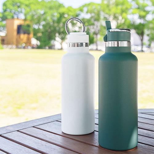 新品　水筒ステンレス マグボトル　ストロー キラキラ 水筒 大容量 保温保冷 laborio 水筒 980ml ステンレスボトル ストロー付き 保冷 ストロー
