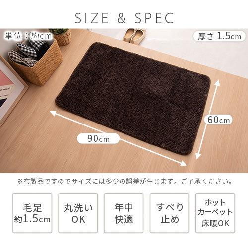 ぼん家具 玄関マット おしゃれ 北欧 マット リビング 洗える ラグ 厚手