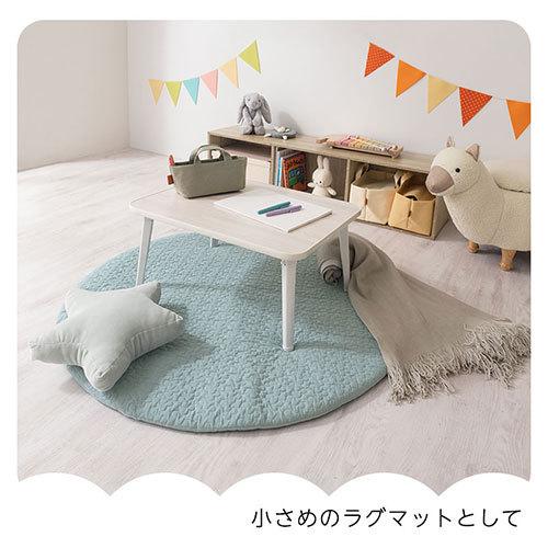 ぼん家具 プレイマット ベビーマット 赤ちゃん 厚手 おしゃれ 丸型