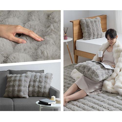 ぼん家具 クッションカバー 45×45cm クッション カバー ファー