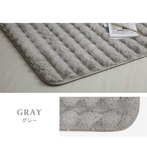 ぼん家具 ファー ラグ 200×240cm ラグマット ふわふわ フロアマット
