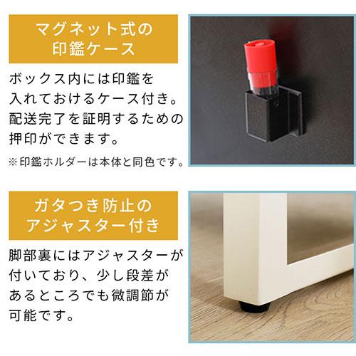 ぼん家具 宅配ボックス ポスト 郵便受け 一戸建て ポスト一体型 大容量