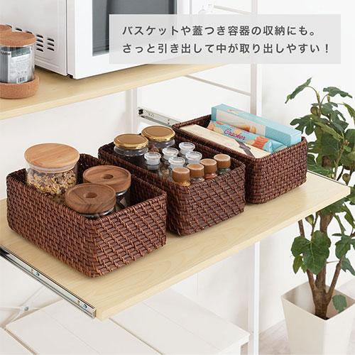 ぼん家具 【完成品】 ゴミ箱上ラック 幅80 レンジラック スリム レンジ