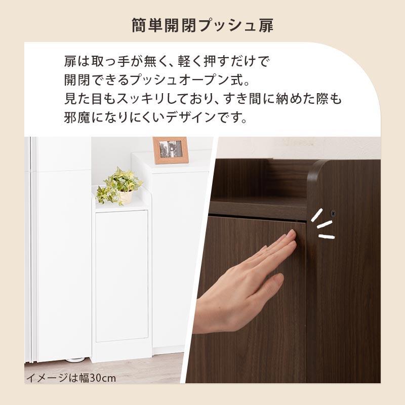 【完成品】 キッチンカウンター カウンター下収納 扉 キッチンボード 食器棚 幅17cm 薄型 おしゃれ 収納 棚 キッチン 収納棚 作業棚 日本製の画像