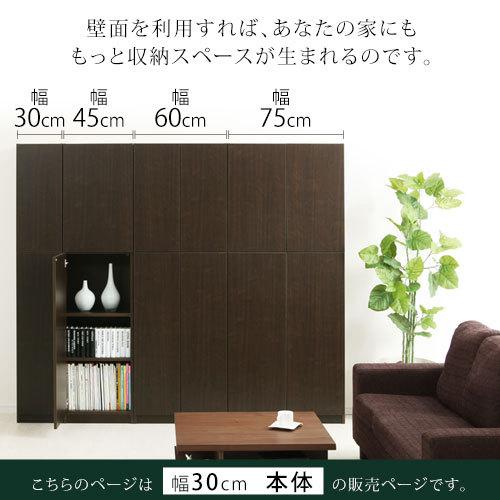 ぼん家具 壁面収納 本棚 扉付き 収納 棚 cdラック dvdラック bdラック