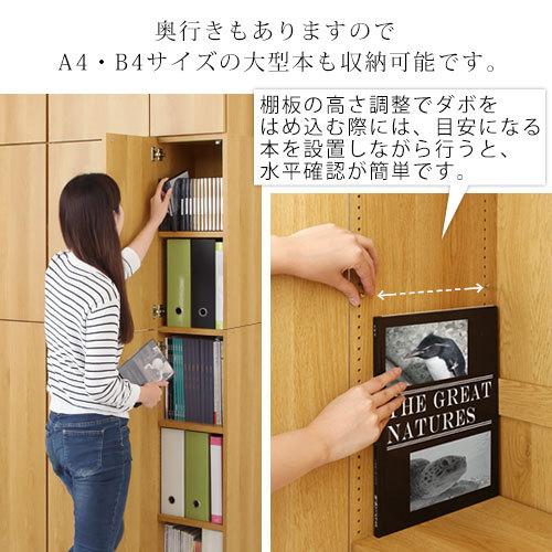 ぼん家具 壁面収納 本棚 扉付き 収納 棚 cdラック dvdラック bdラック