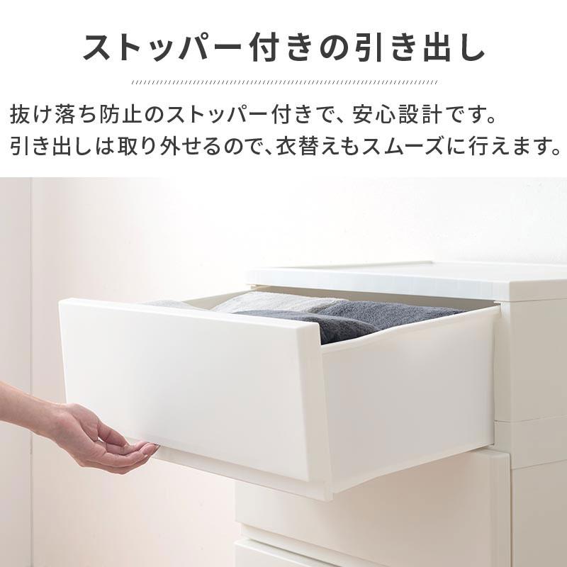 ぼん家具 チェスト 壁付き ワイド 5段 2点セット 中が透けない ホコリ