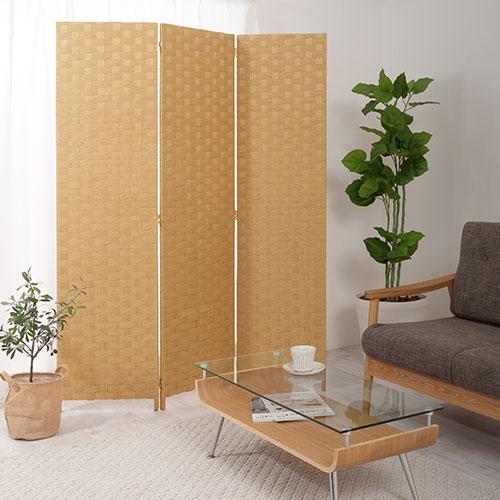 ぼん家具 パーテーション おしゃれ 衝立 パーティション 間仕切り 3連