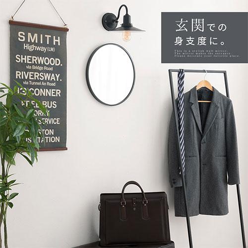 ぼん家具 壁掛け鏡 ウォールミラー ミラー 丸型 壁掛け 40cm ぼん家具 壁掛け鏡 ウォールミラー ミラー 丸型 壁掛け 40cm
