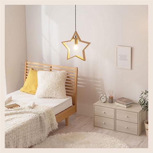 ぼん家具 ペンダントライト 星型 子供部屋 ダイニングライト キッチン