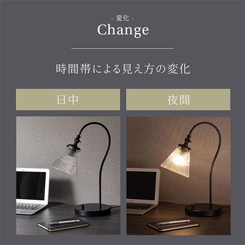 ぼん家具 デスクライト 調光式 LED 卓上ライト ガラス スタンドライト