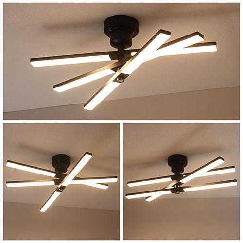 ぼん家具 シーリングライト LED 8畳 3600lm 6灯 多灯 調光 調色