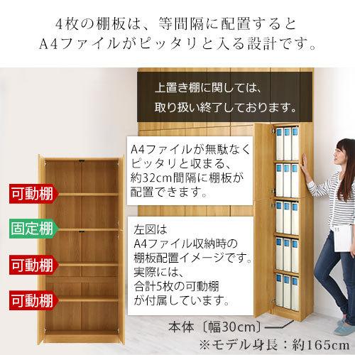 ぼん家具 壁面収納 本棚 扉付き 収納 棚 cdラック dvdラック bdラック