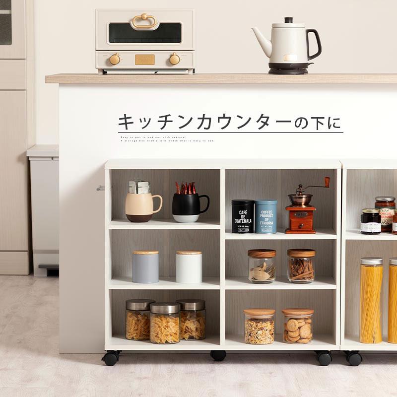 【完成品】本棚 押入れ収納 カラーボックス キャスター付き チェスト 隙間収納 コミックラック 棚 おしゃれ 大容量 ワゴン 木製 クローゼット 収納 漫画 衣類