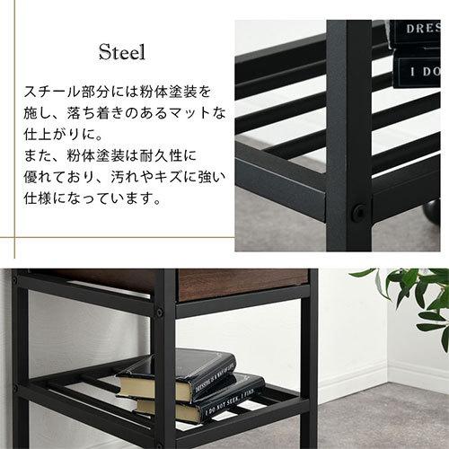 ぼん家具 サイドテーブル キャスター付き 30×40 引き出し付き ぼん家具 サイドテーブル キャスター付き 30×40 引き出し付き