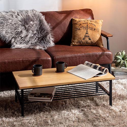 【送料無料】 ローテーブル 木組収納付き 90cm 60cm パイン Dオーク 送料無料】 ローテーブル 木組収納付き 90cm 60cm パイン Dオーク