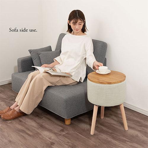 ぼん家具 【完成品】 サイドテーブル 収納 約 高さ50cm 天板 幅 ぼん家具 【完成品】 サイドテーブル 収納 約 高さ50cm 天板 幅