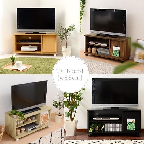 【完成品】【開梱設置サービス付き】 テレビ台 木製 北欧 おしゃれ ハイタイプ テレビボード TVボード TV台 収納 キャスター付き黒 白 人気｜kaguya｜17