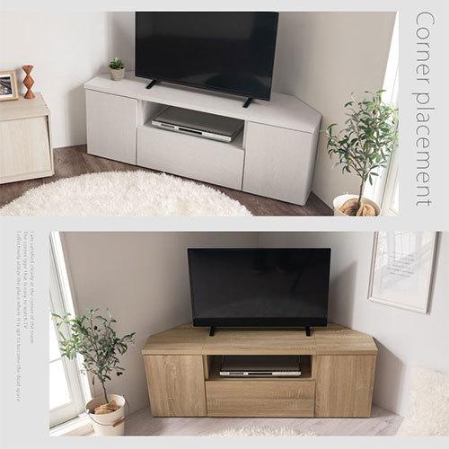 ぼん家具 【完成品設置付き】 コーナーテレビ台 テレビボード コーナー