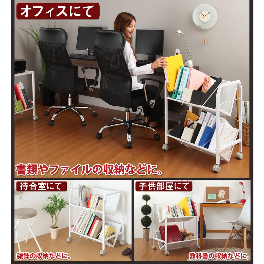 ぼん家具 電話台 FAX台 ワゴン ファイルワゴン 2段 インテリア 家具