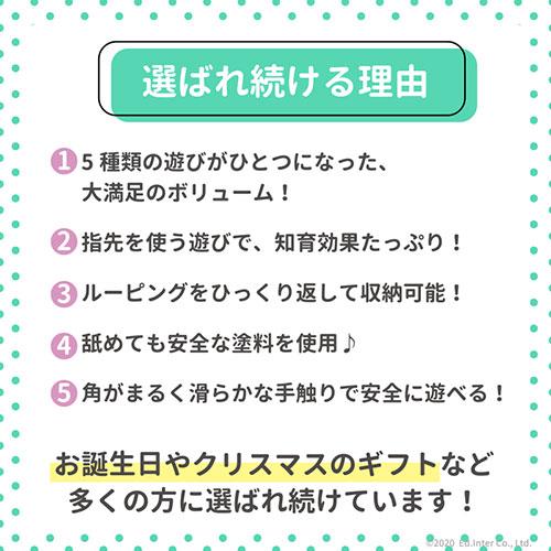 ビーズコースター おもちゃ ベビー玩具 ルーピング 楽器 型はめパズル 迷路 ブロック 数合わせ 1.5才から 幼児 お誕生日 知育 ボックス 天然木｜kaguya｜03