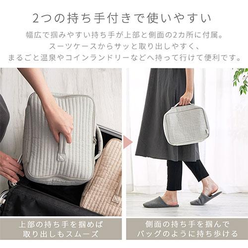 ぼん家具 トラベルポーチ 旅行用圧縮袋 旅行用ポーチ 圧縮ポーチ M