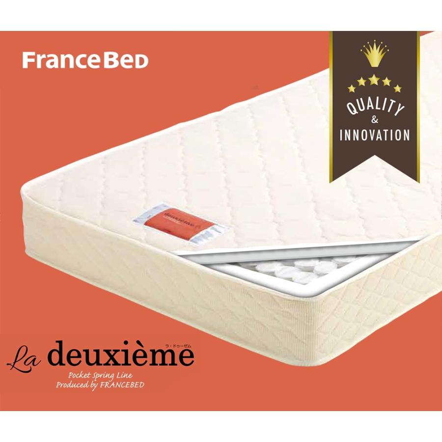 フランスベッド ラ・ドゥーゼム DE-P100 ポケットコイル ベッドマットレス (シングルサイズ) | フランスベッド | 01