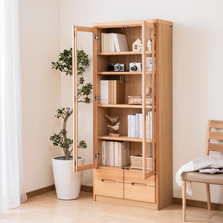 【美品】カリモク　書棚　本棚　HT2380 カリモク家具（KARIMOKU FURNITURE） 書棚 本棚 カリモク HT2380 [扉