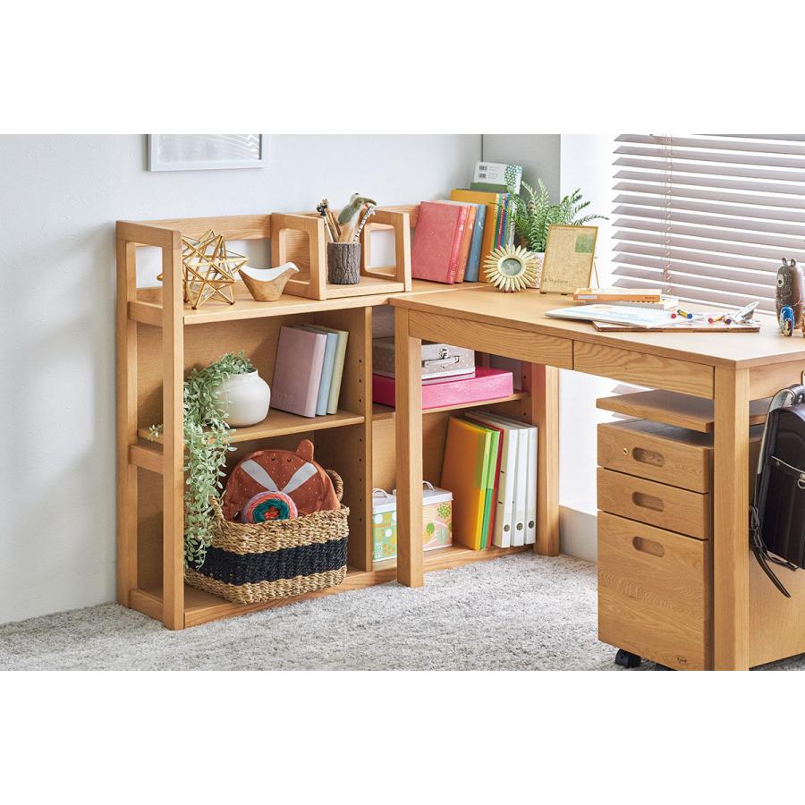 浜本工芸木製シェルフ 5段 引き出し付き 浜本工芸 本棚 木製シェルフ