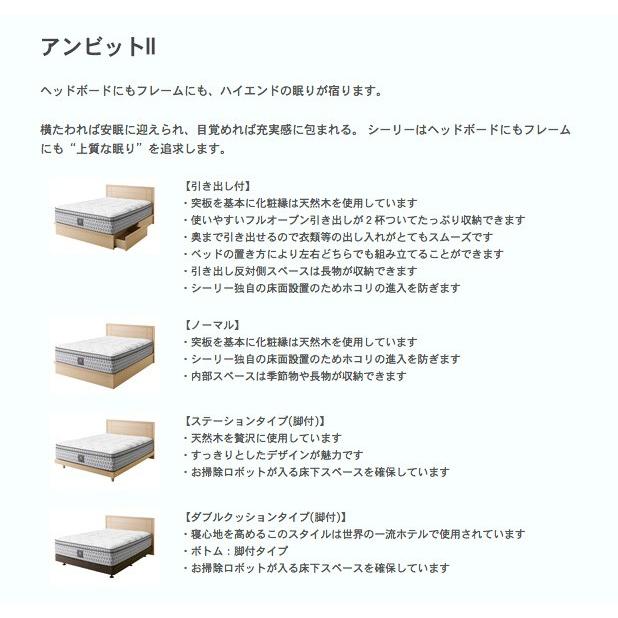 ベッドフレーム 収納 セミダブル シーリーベッド アンビット2(II) (引き出し付きタイプ)｜kaguyasan｜02