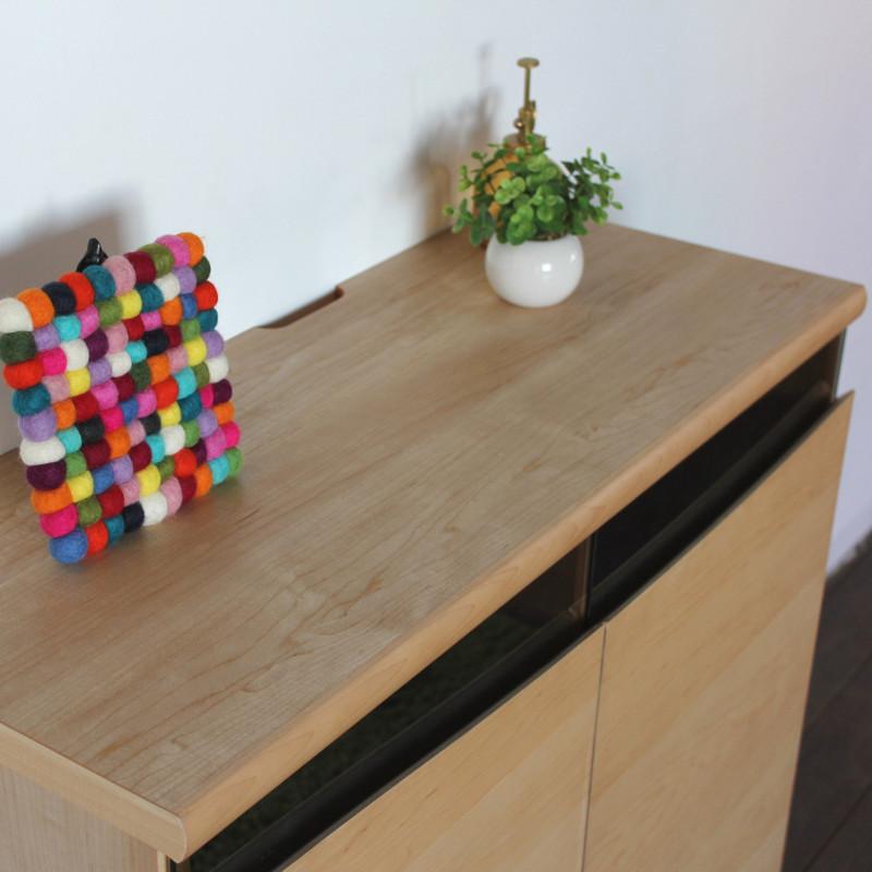 リビングボード 国産エッセル80リビングボード ナチュラル ブラウン