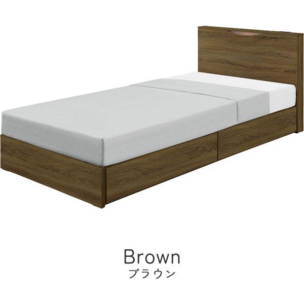 シングルベッド ベッド 引き出し付き ベッドフレーム シングル ベッドフレームのみ 床板仕様 照明付き Wスライドコンセント付 シンプル おしゃれ 北欧｜kaguzanmai01｜04